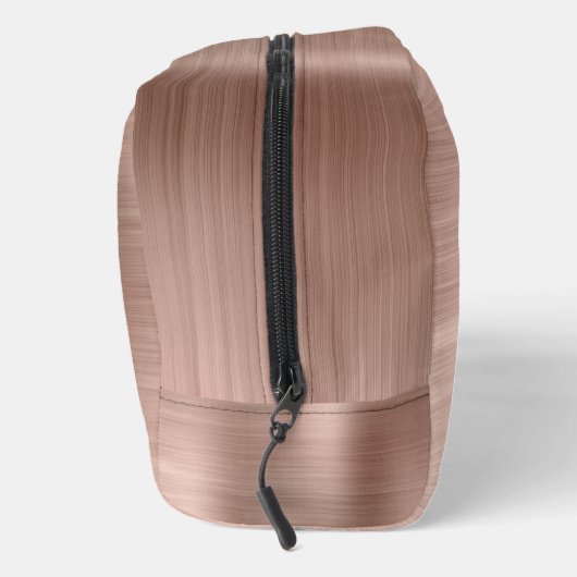 Moderne Monogram-Rose Gold Waschbeutel (Rechts)