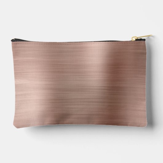 Moderne Monogram-Rose Gold Zubehörtasche (Rückseite)