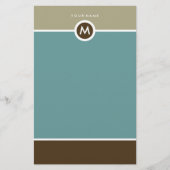 Moderne Monogram Stationery - Business oder Person Briefpapier (Vorderseite)