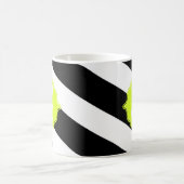 Moderne Monogram Strip Coffee Tasse (Mittel)