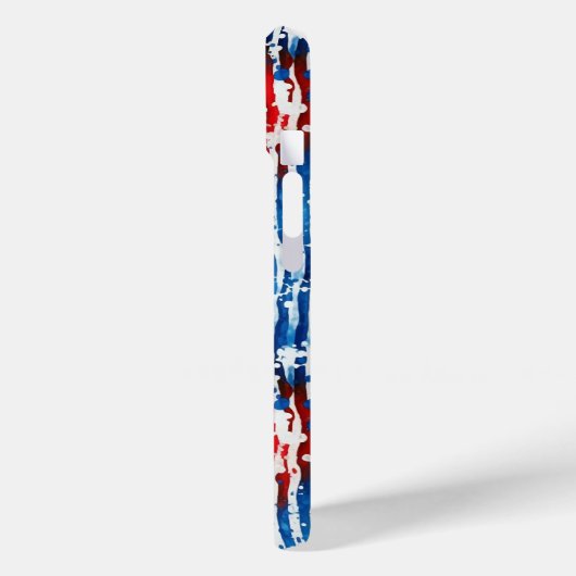 Moderne Monogram USA US Flagge Case-Mate iPhone Hülle (Rückseite / Links)