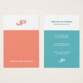 Moderne Monogram Vorlage Elegante Farben trendy (Vorne & Hinten)