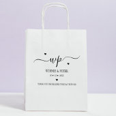 Moderne Monogram Wedding Custom Gummistempel