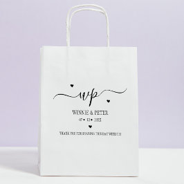 Moderne Monogram Wedding Custom Gummistempel