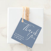 Moderne Monogram Wedding Danke Brautparty Geschenkanhänger (Beispiel)