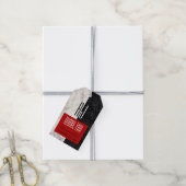 Moderne Monogram Wedding Danke Geschenkanhänger (Mit Garn)