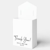 Moderne Monogram Wedding Dankeschön Box Geschenkschachtel (Geöffnet)