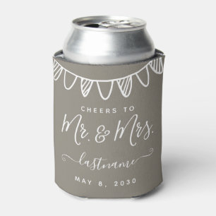 Moderne Monogram Wedding Minimalistisch Classic Dosenkühler