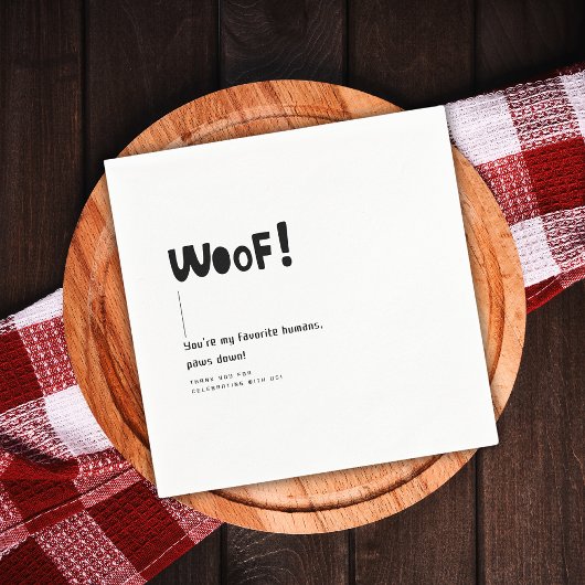 Moderne Monogram White Minimalistisch Wedding Serviette