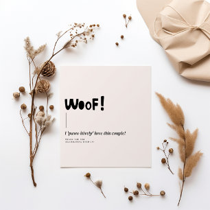 Moderne Monogram White Minimalistisch Wedding Serviette