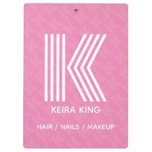 Moderne Monogram-Zwischenablage Klemmbrett