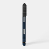 Moderne Monogramm 1-Foto-Collage gebürstetes Metal iPhone Hülle (Rechte Seite)