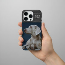 Moderne Monogramm 1-Foto-Collage gebürstetes Metal