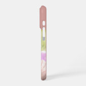 Moderne Monogramm 1 Foto Dusty Rose iPhone Hülle (Linke Seite)