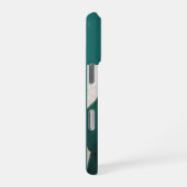 Moderne Monogramm 1 Foto Teal Grün iPhone Hülle (Rechte Seite)
