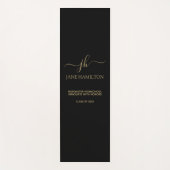 Moderne Monogramm-Abschluss-Übungsmatte Yogamatte (Vorderseite)