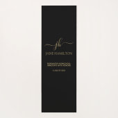 Moderne Monogramm-Abschluss-Übungsmatte Yogamatte (Rückseite)