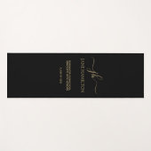 Moderne Monogramm-Abschluss-Übungsmatte Yogamatte (Vorderseite (Horizontal))