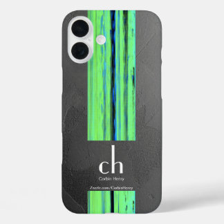 Moderne Monogramm-Abstrakt-Textur-iPhone-Hülle iPhone 16 Plus Hülle