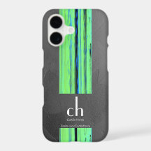 Moderne Monogramm-Abstrakte-Textur-iPhone-Hülle
