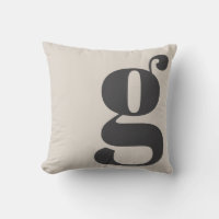 Moderne Monogramm Anfangsbuchstabe Beige Creme