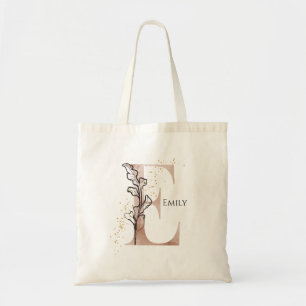 Moderne Monogramm Anfangsbuchstabe E Boho Personal Tragetasche
