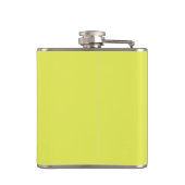 Moderne Monogramm Anfangsbuchstaben Chartreuse Hoc Flachmann (Rückseite)