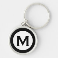 Moderne Monogramm-Anfangsbuchstaben Schwarz-weiß