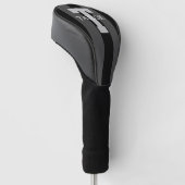 Moderne Monogramm-Anpassung Grau Golf Headcover (angewinkelt)