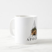 Moderne Monogramm Bartagamen Foto-Tasse Kaffeetasse (Vorderseite Links)