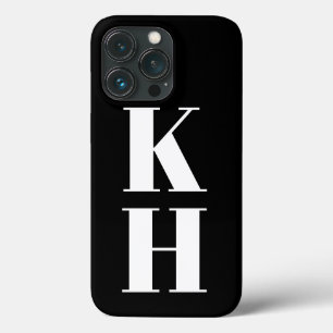 Moderne monogramm benutzerdefinierte vertikale Ini Case-Mate iPhone Hülle
