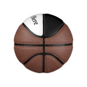 Moderne Monogramm benutzerdefinierter Text Mini Basketball (Rechts)