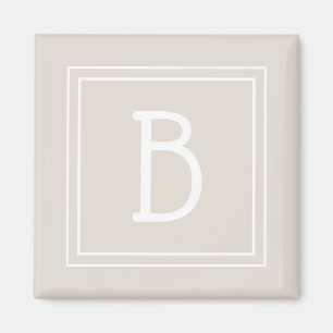 Moderne Monogramm-Buchstaben-Anfangsvorlage Einzig Magnet