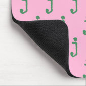 Moderne Monogramm-Buchstaben-Schreibmaschinentypog Mousepad (Ecke)