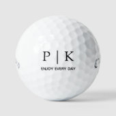 Moderne Monogramm Callaway Supersoft 12er Packung Golfball (Vorderseite)