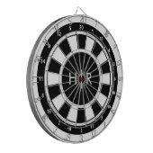 Moderne Monogramm Dartscheibe (Vorderseite Links)