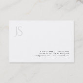Moderne Monogramm-Design-Schablone elegant Visitenkarte (Rückseite)