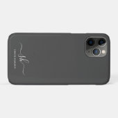 Moderne Monogramm Elegante Kalligraphie Personalis Case-Mate iPhone Hülle (Rückseite (Horizontal))