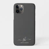Moderne Monogramm Elegante Kalligraphie Personalis Case-Mate iPhone Hülle (Rückseite)