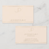 Moderne Monogramm-Elegante-Vorlage Beruflich Visitenkarte (Vorne/Hinten)