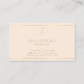 Moderne Monogramm-Elegante-Vorlage Beruflich Visitenkarte (Rückseite)
