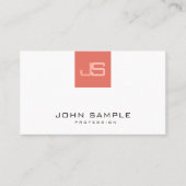Moderne Monogramm-Elegante-Vorlage Beruflich Visitenkarte (Vorderseite)
