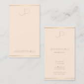 Moderne Monogramm-Elegante-Vorlage Beruflich Visitenkarte (Vorne/Hinten)