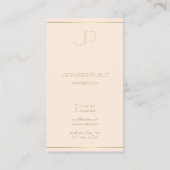 Moderne Monogramm-Elegante-Vorlage Beruflich Visitenkarte (Rückseite)