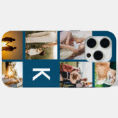 Moderne Monogramm-Erstaufnahme Case-Mate iPhone Hülle (Rückseite (Horizontal))