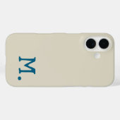 Moderne Monogramm erste Ersetzung Ihre Case-Mate iPhone Hülle (Rückseite (Horizontal))
