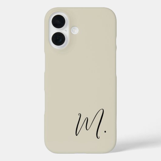 Moderne Monogramm erste Ersetzung Ihre Case-Mate iPhone Hülle (Rückseite)