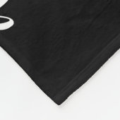 Moderne Monogramm-Familie 3 FotoCollage Fleecedecke (Ecke)