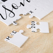 Moderne Monogramm-Familie 3 Puzzle (Seite)