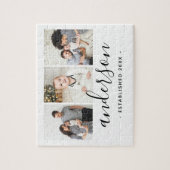 Moderne Monogramm-Familie 3 Puzzle (Vertikal)